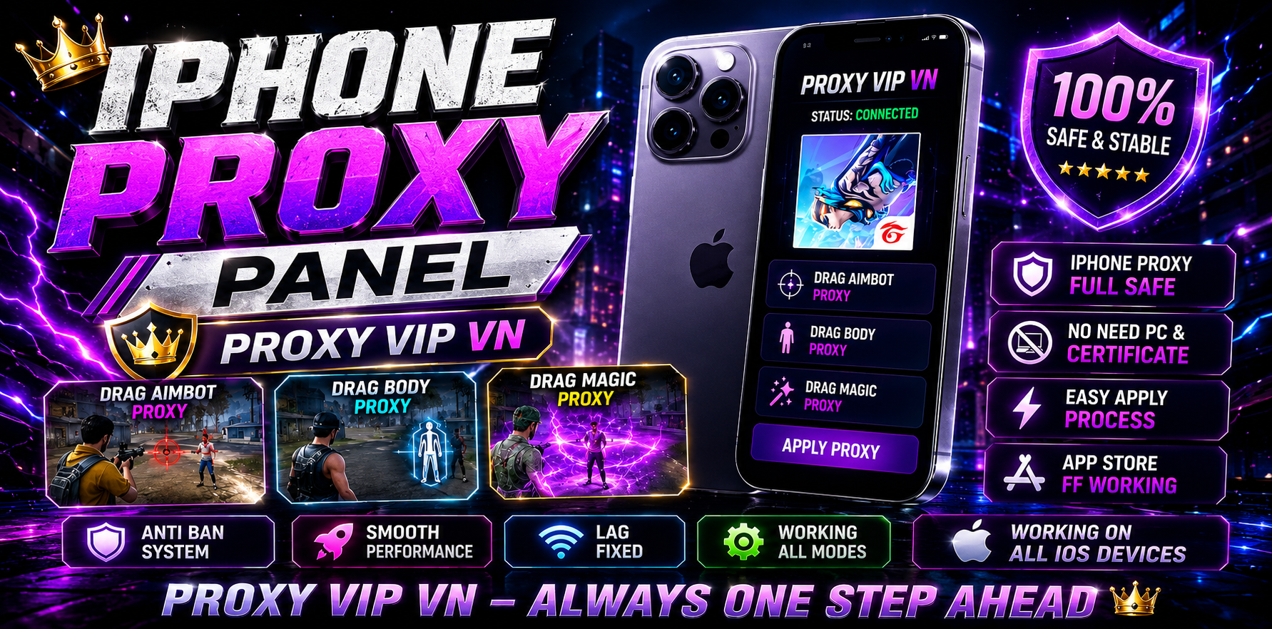 ✦ iphone Anteban Proxy Panel Vn✦